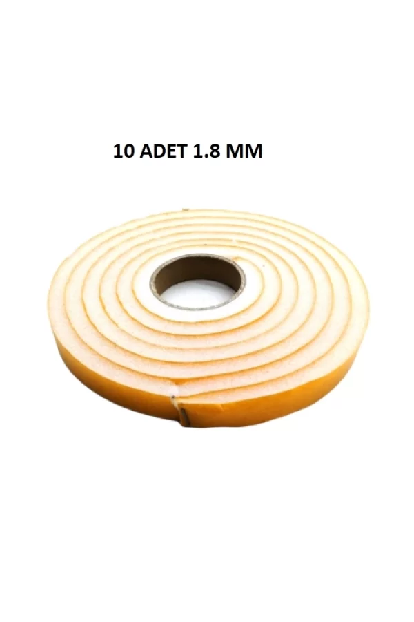 10 Adet Kapı Pencere Isı Yalıtım Süngeri Yapışkanlı Pencere Rüzgar Bandı 18mm X 2,5 Mt