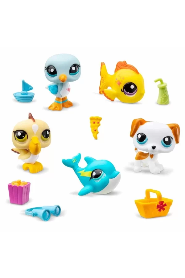 1005103 Littlest Pet Shop - Minişler 5li Figür Seti S1 Çiftlik Temalı