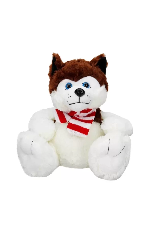 1030 Oturan Husky Atkılı Köpek 30 Cm