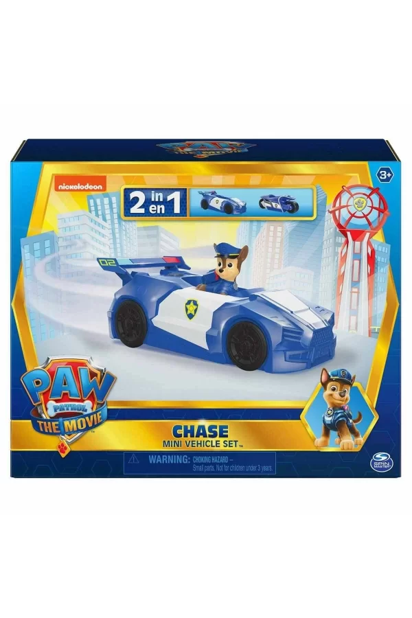 1033536 Paw Patrol Chasein Araç Seti 2si1arada 1 Figür+2 Araç