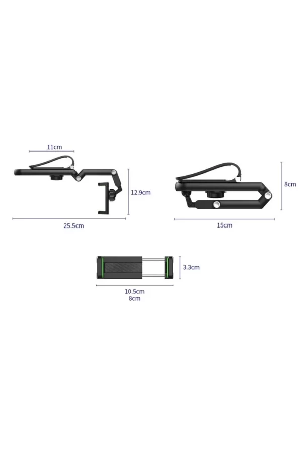 1080° Dönebilen Çok Fonksiyonlu Telefon Tutucu