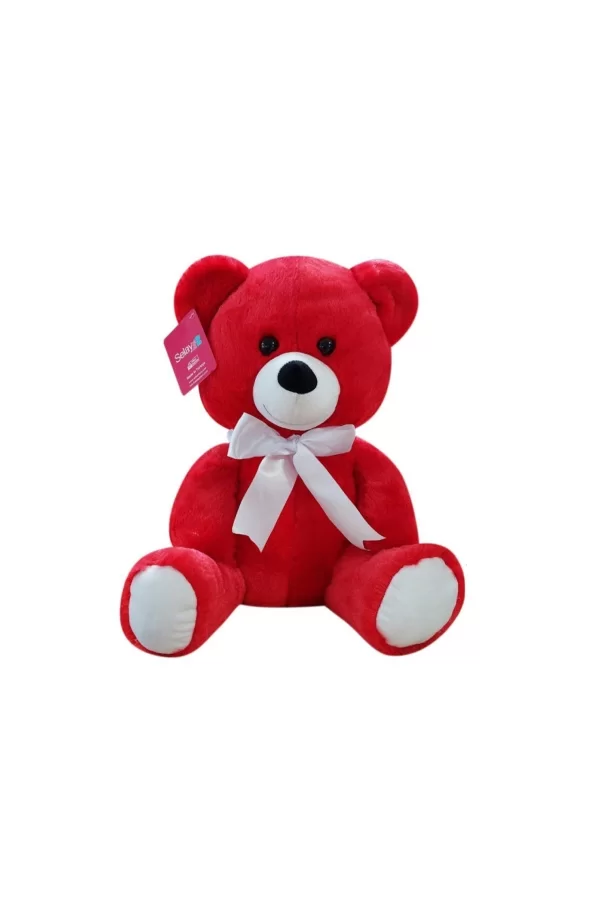 1178kr Selay, Oturan Ayı 37 Cm Kırmızı