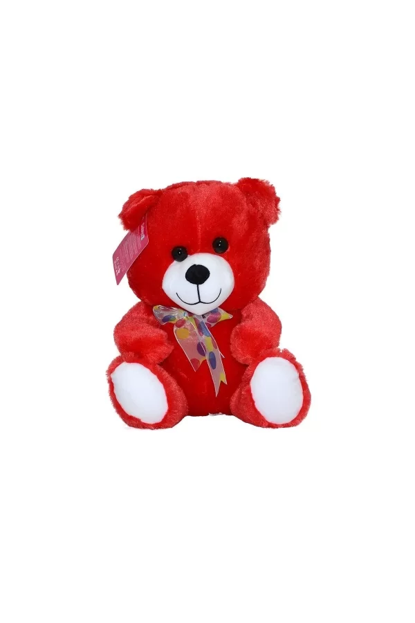 1181kr Oturan Ayı 30 Cm Kırmızı