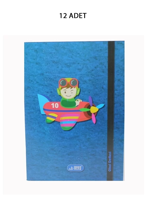 12 Adet Lise Defteri 100/1 Yaprak Çizgili