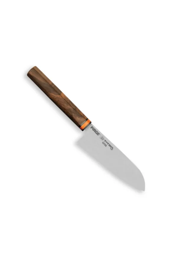 12105 Titan East Santoku Şef Bıçağı 16 Cm - Ceviz Sap