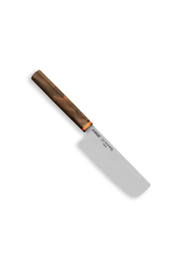 12106 Titan East Dilimleme Nakiri Şef Bıçağı 16 Cm - Ceviz Sap