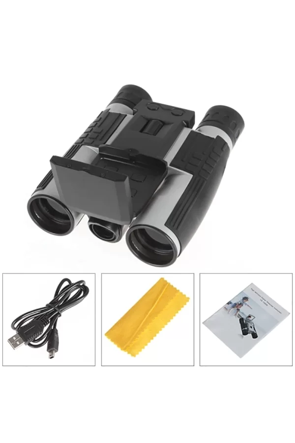 12x32 Zoom Dijital Dürbün Teleskop Kamera 5mp Cmos Sensör 2.0 İnc Tft Full Hd 1080 P Dvr Fotoğraf Video Kayıt Usb Dürbün