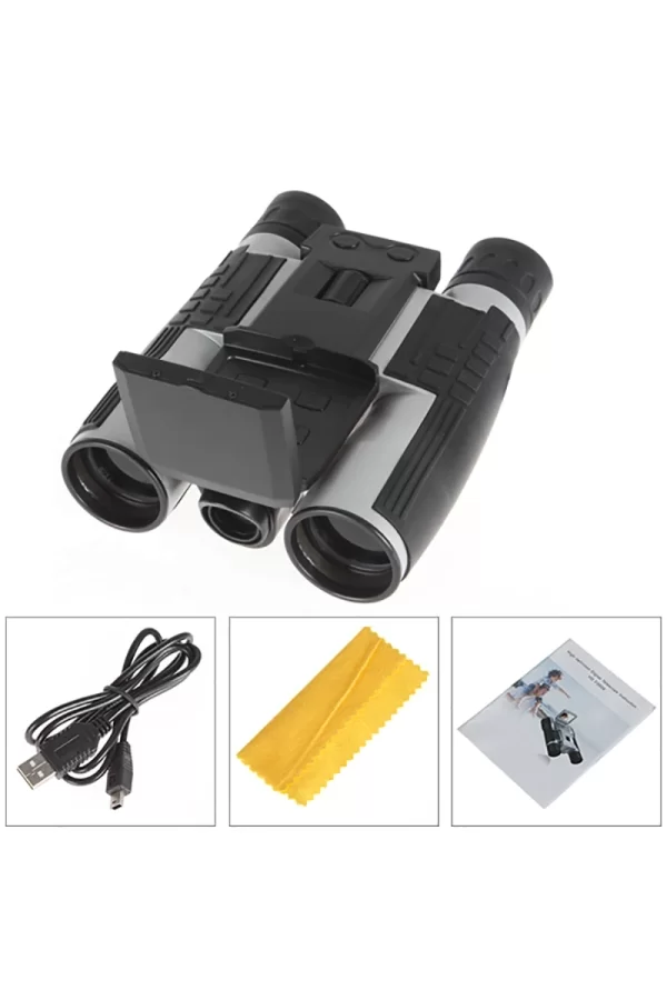 12x32 Zoom Dijital Dürbün Teleskop Kamera 5mp Cmos Sensör 2.0 İnc Tft Full Hd 1080 P Dvr Fotoğraf Video Kayıt Usb Dürbün