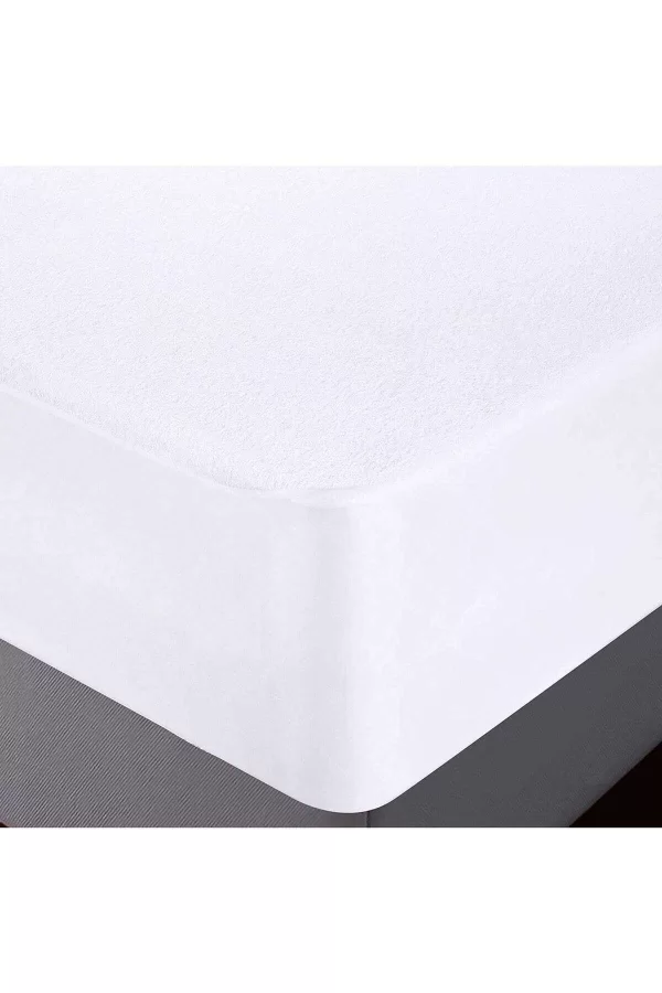 140x200 Cm Çift Kişilik Fitted Geçmeli Sıvı Geçirmez Alez Pamuklu Yatak Koruyucu