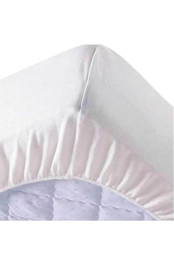 150x200 Cm Çift Kişilik Fitted Geçmeli Sıvı Geçirmez Alez Pamuklu Yatak Koruyucu
