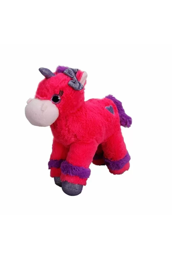 1511 Unicorn Renkli Peluş At 28 Cm