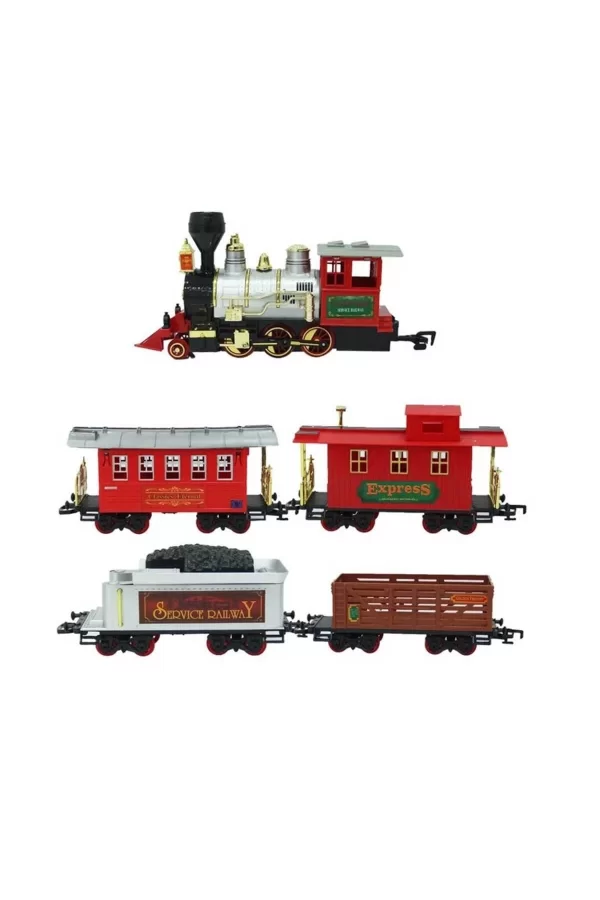 1555 Klasik Tren Seti Sesli Ve Işıklı 35 Parça