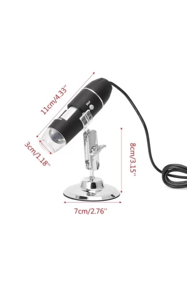 1600x Usb Dijital Mikroskop Kamera Endoskop 8led Büyüteç Metal Standı