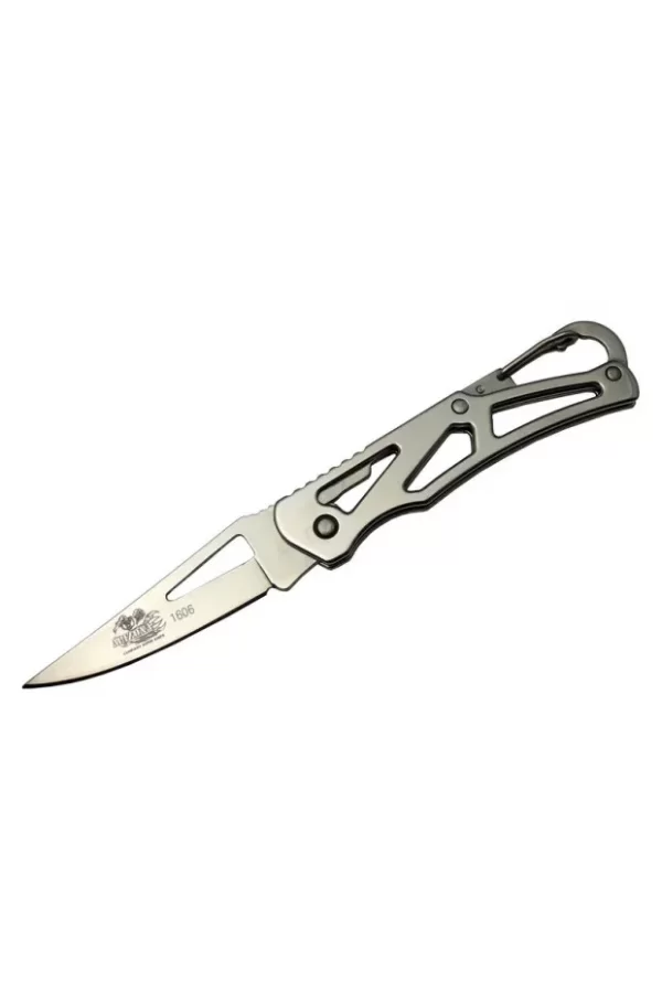 1606 Metal Mini Çakı 14 Cm Manuel, Kemerlikli