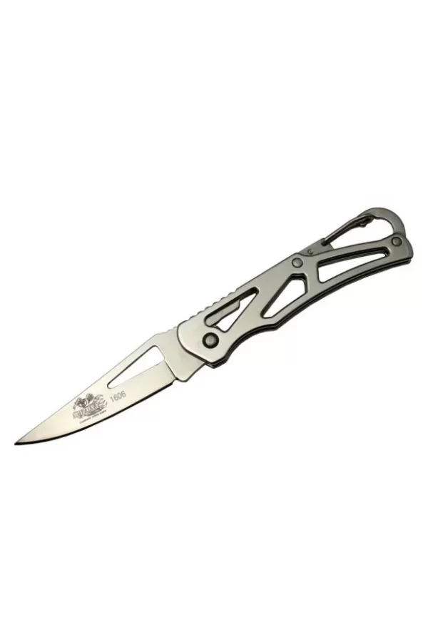 1606 Metal Mini Çakı 14 Cm Manuel, Kemerlikli