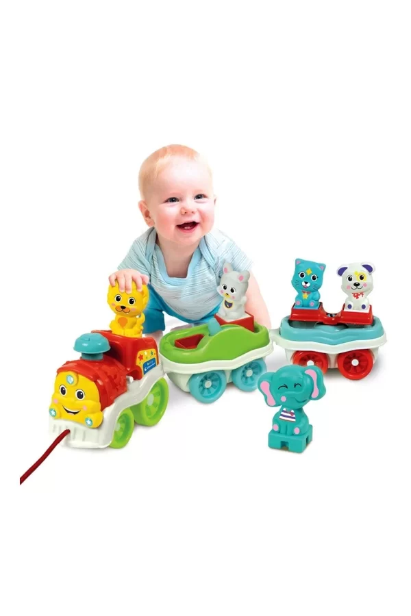 17848 Baby Clementoni - Bebek Hayvanlar Treni +9 Ay