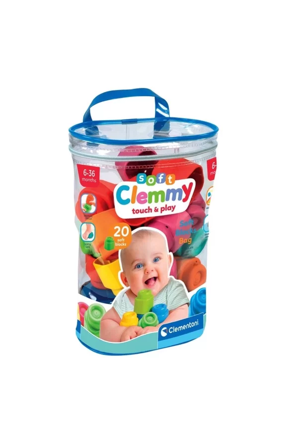 17877 Soft Clemmy - Yumuşak Blok Çantası 20 Parça 6-36 Ay