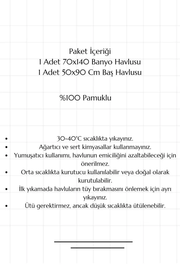 2 li Banyo Havlu Takımı &#37;100 Pamuklu Dry Antrasit