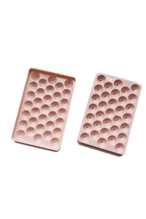 2 Li Buz Kalıbı 33 Bölmeli Kristal Küre Buzluk - Mini Yuvarlak Buz Kalıbı