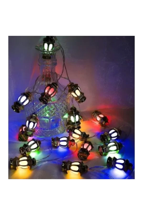 20li Kandil Feneri Led Işık RGB Işık Pilli
