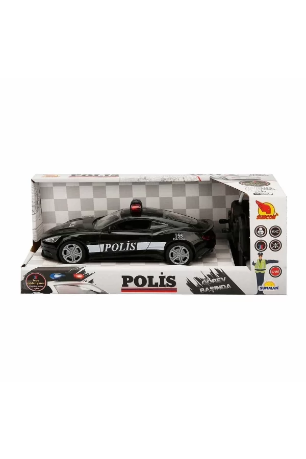 20357 Uzaktan Kumandalı Suncon Işıklı Polis Arabası 21 Cm