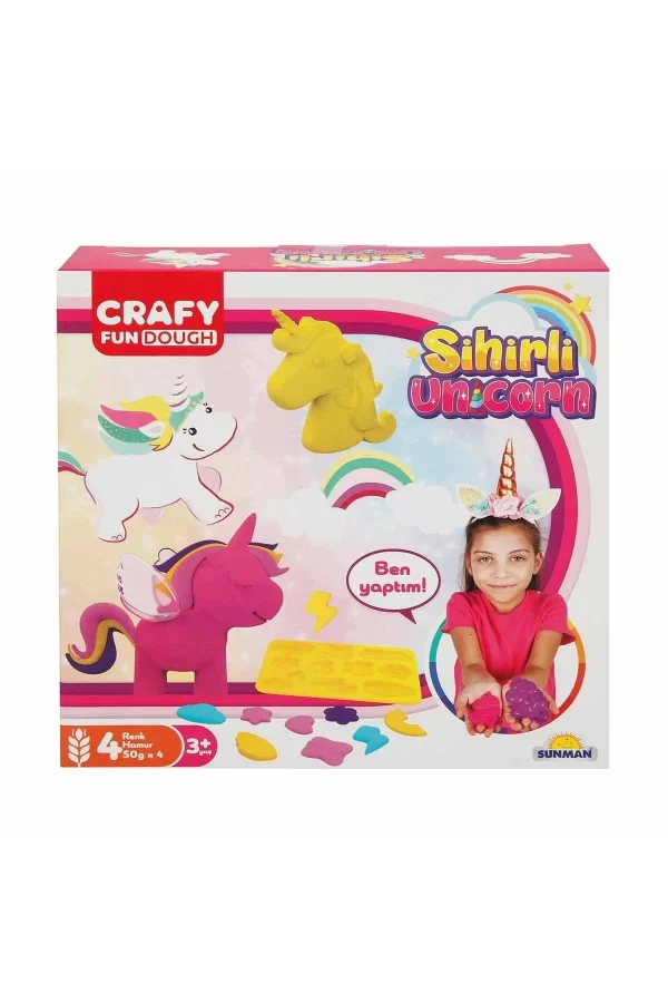 2090 Crafy Sihirli Unicorn Oyun Hamuru Seti -sunman