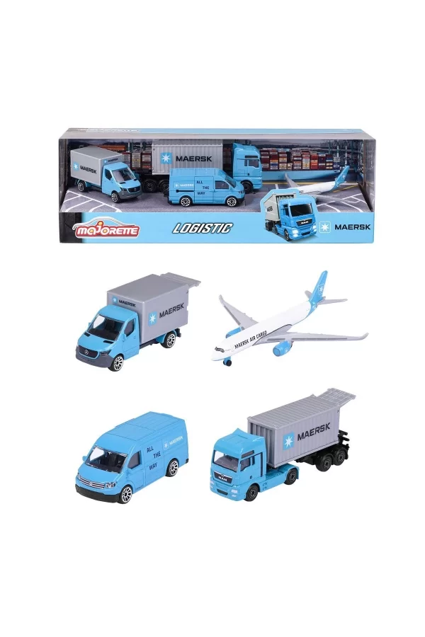 212057290 Majorette Maersk Lojistik Arabaları 4 Parça -simba