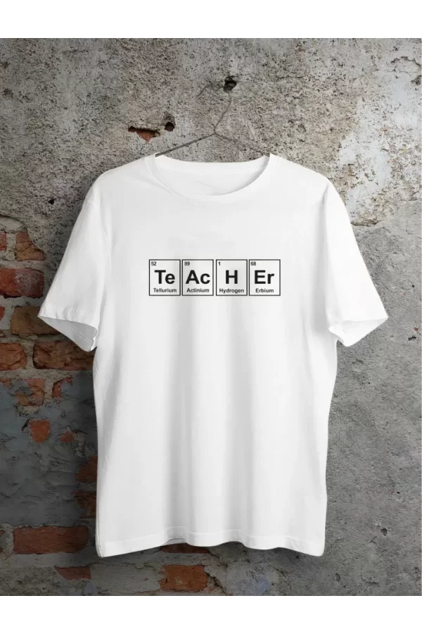 24 Kasım Öğretmenler Günü Baskılı Özel T-shirt - Beyaz