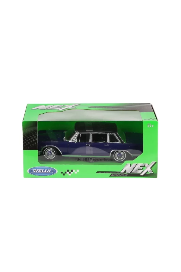 24121 Welly 1963 Mercedes Benz 1:24 Model Araba -karsan
