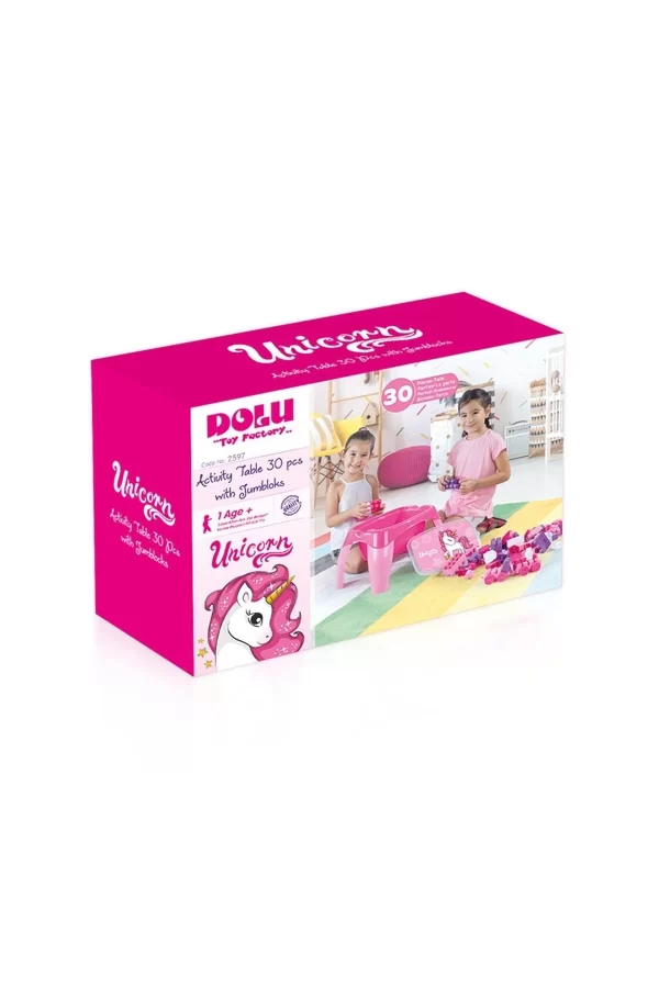 2598 Unıcorn Aktıvıte Oyun Masası 30pcs Mega Blok