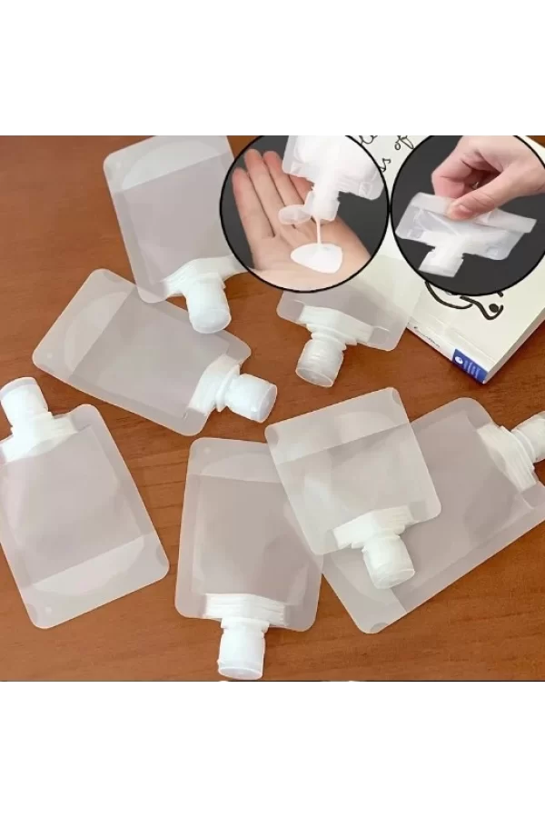 3 Adet 100ml Krem Şampuan Kabı Tekrar Kullanılabilir Set