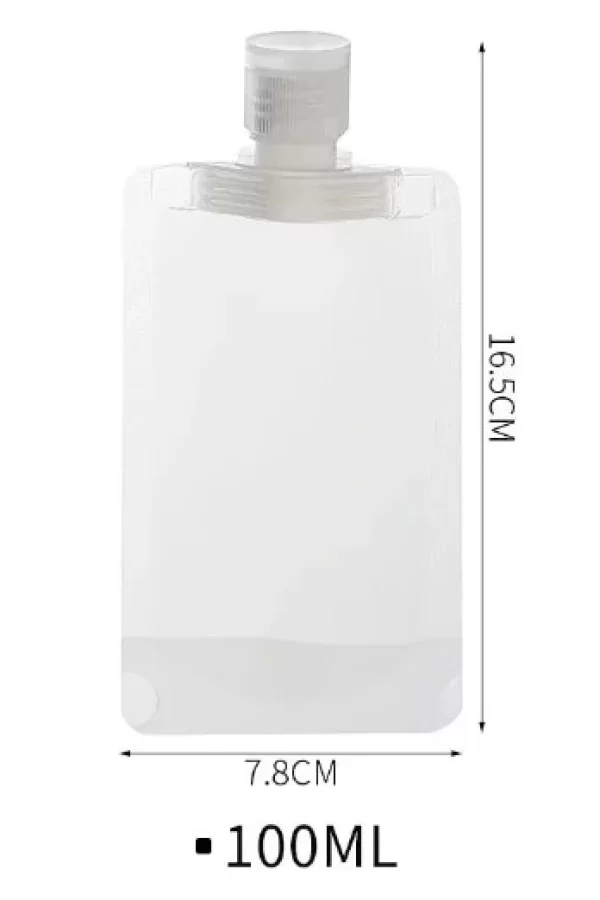 3 Adet 100ml Krem Şampuan Kabı Tekrar Kullanılabilir Set