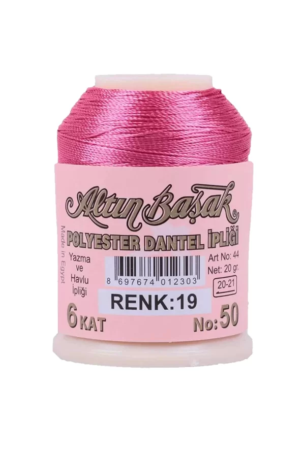 3 Adet Altınbaşak Oya ve Dantel İpi 20 gr - Royaleks - No: 019