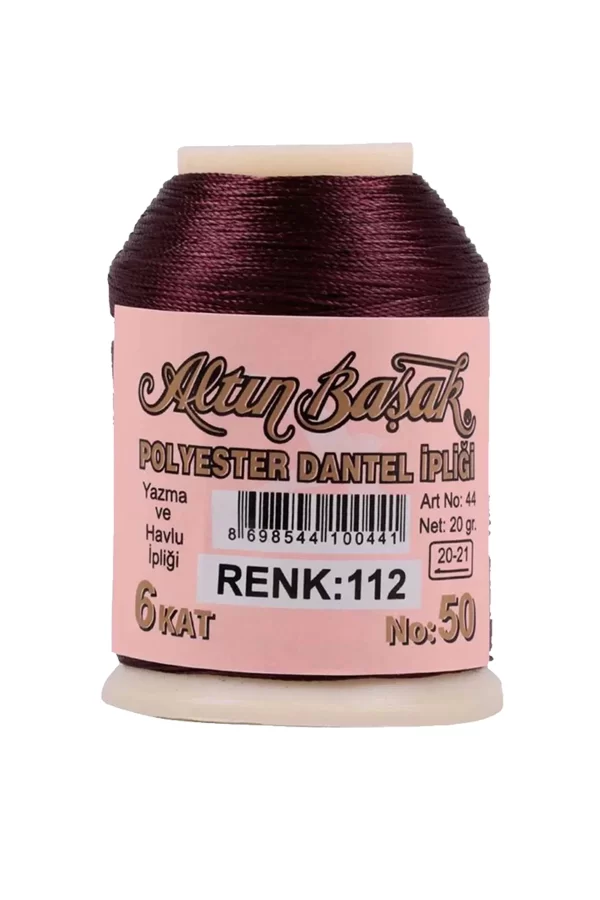 3 Adet Altınbaşak Oya ve Dantel İpi 20 gr - Royaleks - No: 112