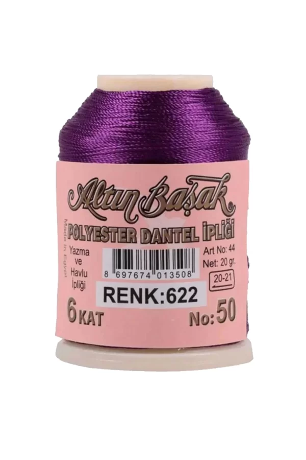 3 Adet Altınbaşak Oya ve Dantel İpi 20 gr - Royaleks - No: 622