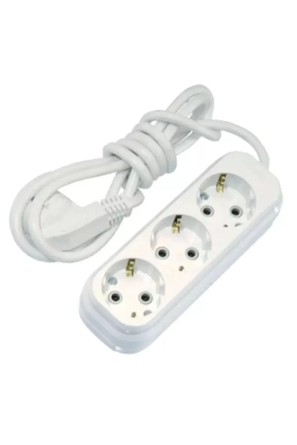 3lü Topraklı Kablolu Priz 5 Mt Royaleks-81836