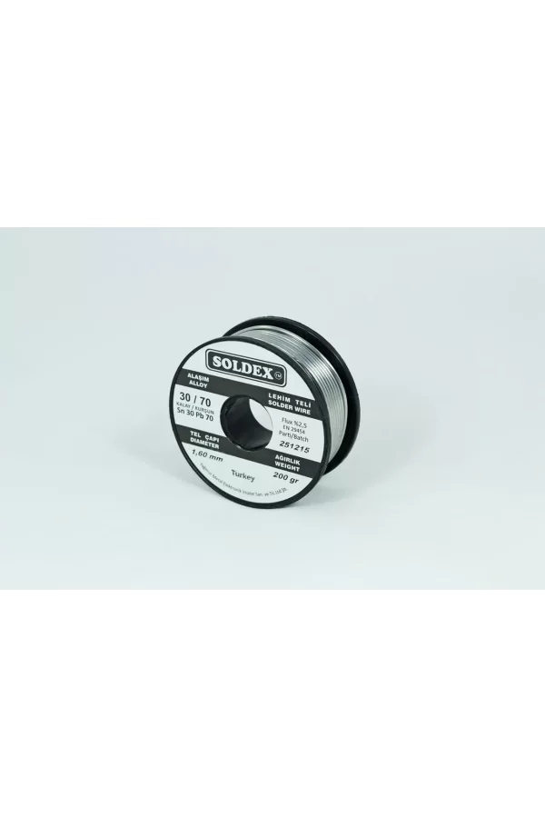 30-70 Lehim Teli 200 Gr 1,6 Mm Sn:30 - Pb:70