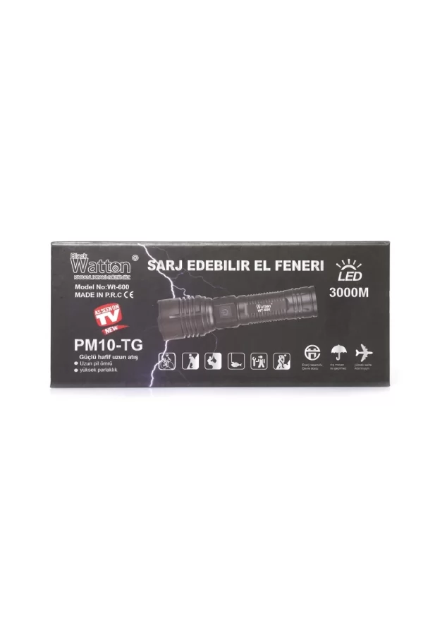 3000 Lümen  Güçlü El Feneri  Wt-600