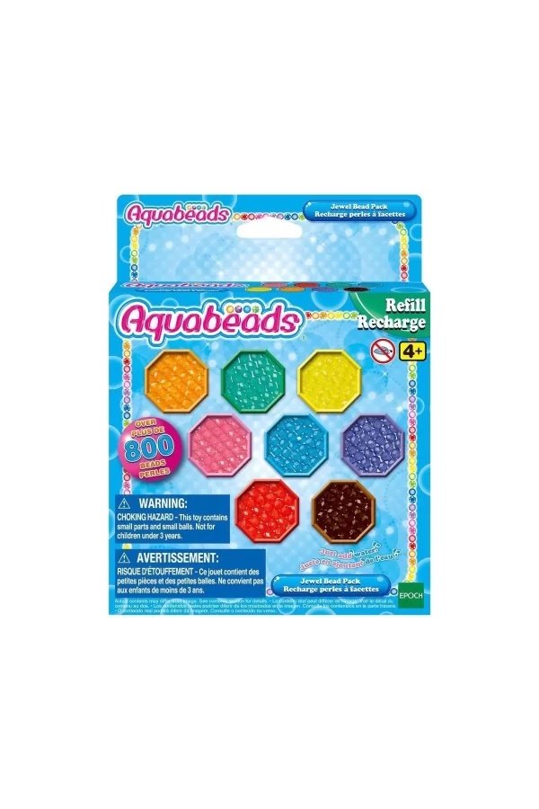 31520 Epoch Aquabeads Kristal Boncuk Paketi - Yedek Paket, 800 Parça +4 Yaş