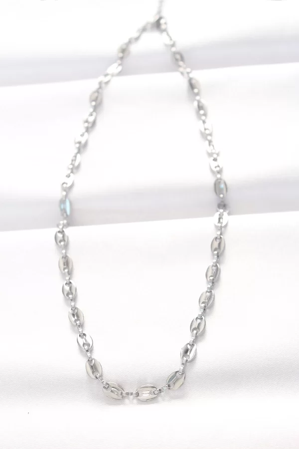 316L Çelik Silver Renk Gemici Zincir Kolye