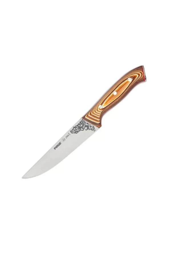 32102 Elite Kurban, Kasap Bıçağı 16,5 Cm - Kahverengi Perçinli Kompozit Sap