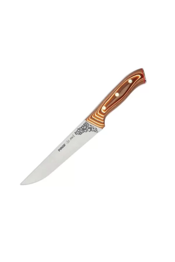 32103 Elite Kurban, Kasap Bıçağı 19 Cm - Kahverengi Perçinli Kompozit Sap