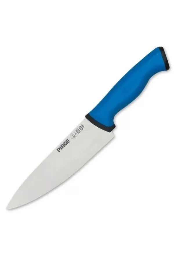 34161 Duo Şef Bıçağı 21 Cm - Mavi Kaymaz Sap