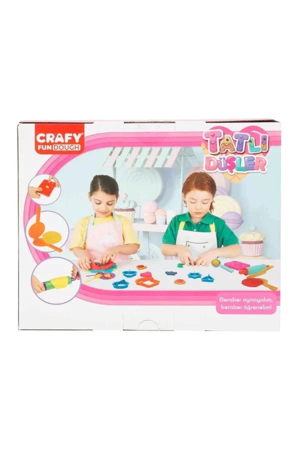 3493 Crafy Tatlı Düşler Oyun Hamuru Seti 200 G 22 Parça -sunman