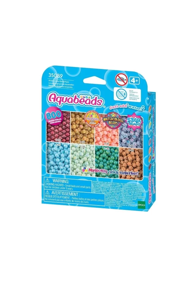 35089 Aquabeads Suluboya Renkleri Yedek Boncuk Pakedi- 800 Parça +4 Yaş