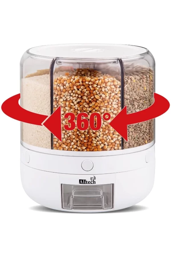 360° Dönebilir 10 Litre Gıda Organizeri