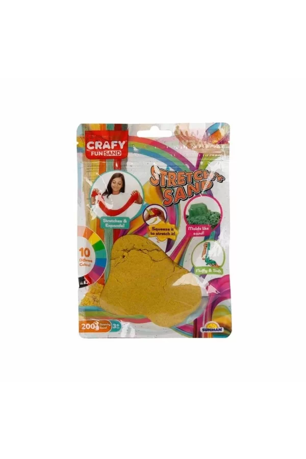 3600 Crafy Streç Oyun Kumu Sarı 200 G -sunman
