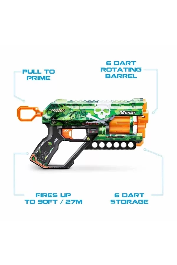 36561 X-shot Skins Griefer 12 Mermili Sünger Dart Atan Silah 32 Cm