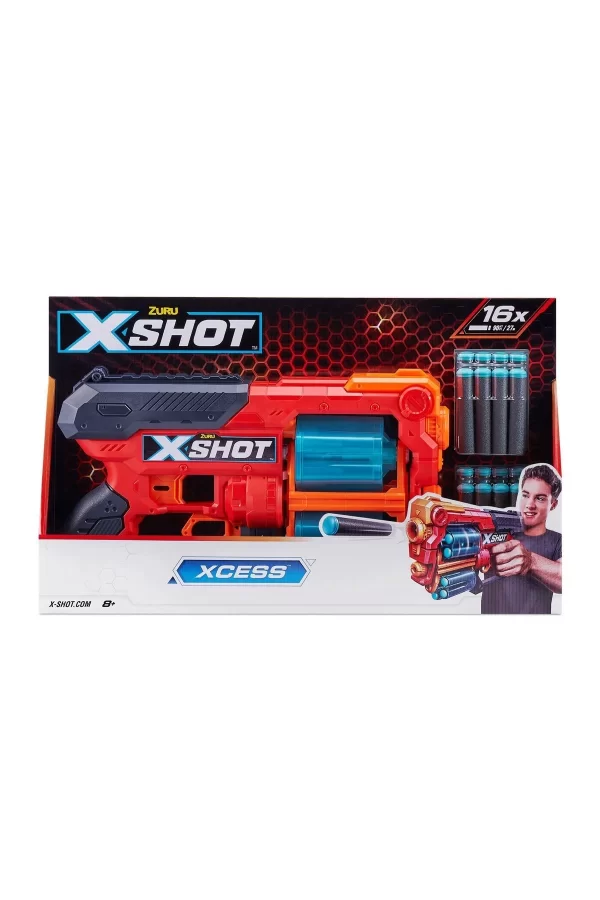 36737 Zuru X Shot Sünger Atan Excel-xcess 16 Mermili Silah