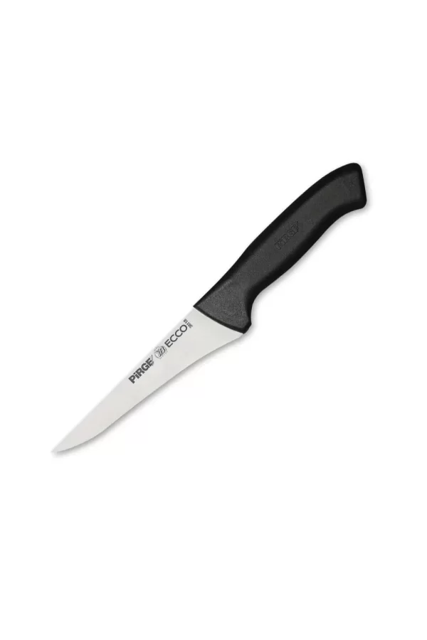 38118 Ecco Kasap Et, Kemik Sıyırma Bıçağı 14,5 Cm - Siyah